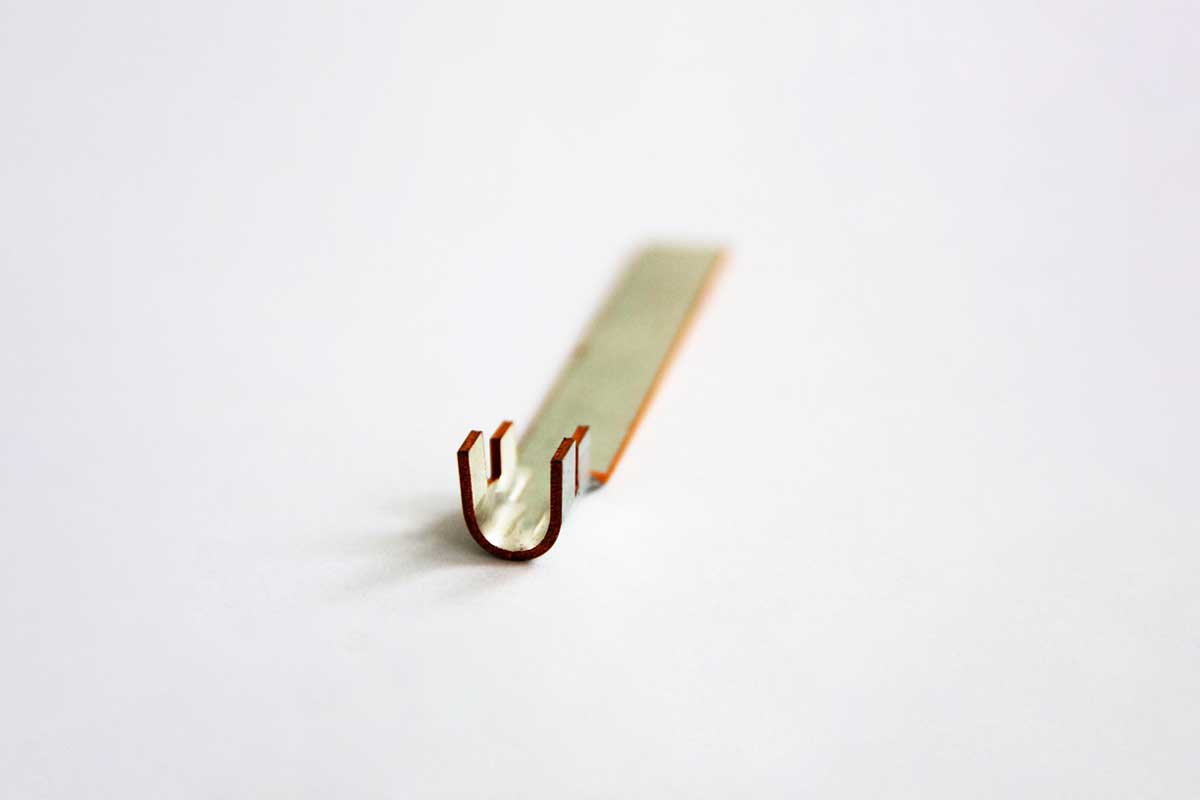 Prototyp Kabelschuh / 1,0 mm, Messing verzinnt (CuZn30) / SF Schanz Stanztechnologie